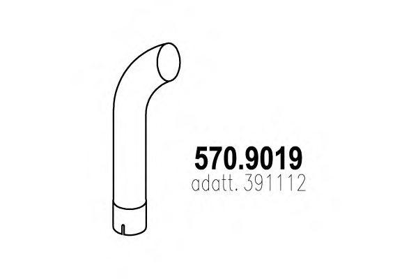 SCANIA 391112 Exhaust Pipe